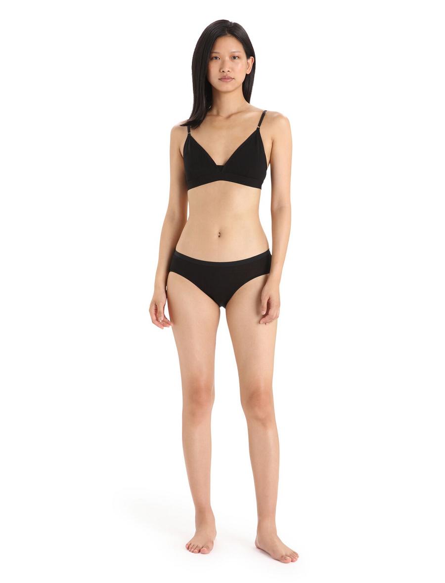 Sous Vêtement Icebreaker Merino Siren Hipkini Briefs Femme Noir | FR 1729EBCX